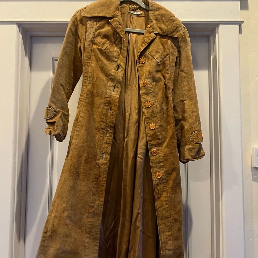 Vintage Brown Trench Coat